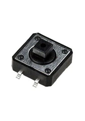 Switronic 1273SHIM-160G-G, кнопка тактовая 12х12 SMD h=7.3мм