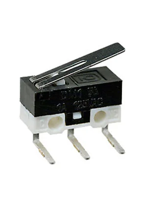 Switronic DM1-01C-30G-G, микропереключатель с лапкой 125В 1A угловой