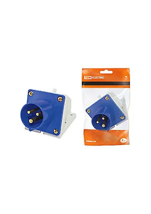TDM Electric SQ0605-0014, Вилка 523 стационарная 2Р+РЕ 32А 220В IP44