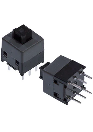 Gangyuan PB21E09-071, кнопка без фиксации 8.5x8.5мм серая 30В 0.3А (=MPS-850N-G)