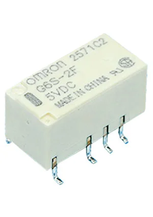 OMRON G6S-2F-TR-5DC, SMD реле 5В 2FormC 2A 9.4x7.5x15мм