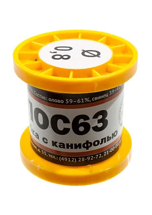 ПМП Припой ПОС63 ТР 0.8мм катушка 100г
