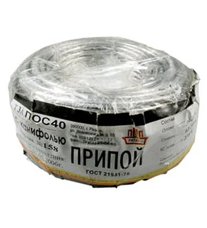 ПМП Припой ПОС40 ТР 3.0мм бухта 1 кг