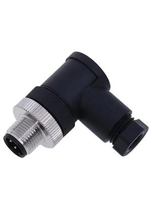 Теко CP S255R-3 (PG7), вилка угловая 4 контакта М12 на кабель PG7