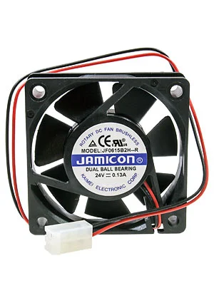 JAMICON JF0615B2H-R, вентилятор 24В 60х60х15мм подшипник качения