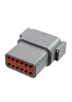 KinKong DTM04-12PA-001, 12-ти контактный обжимной разъем = DTM04-12P DEUTSCH