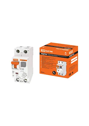TDM electric SQ0205-0005, АВДТ 64 C20, дифференциальный автомат30мА