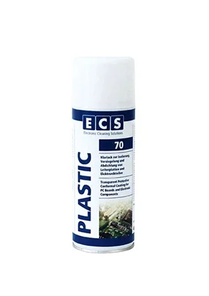 ECS Cleaning ECS Plastic 70 400ml, прозрачное акриловое защитное покрытие для печатных плат, 400 мл