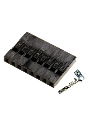 NXU BLS-8, гнездо на кабель КОМПЛЕКТ С КОНТАКТАМИ шаг 2.54мм 1x8 (130A-S08)