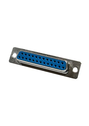KLS DB-25F, гнездо D-SUB 25 pin пайка на кабель (L-KLS1-213-25-F-L)