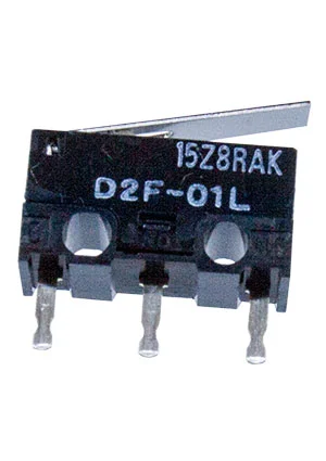 OMRON D2F-01L, микропереключатель с лапкой 0,1А/30В dc