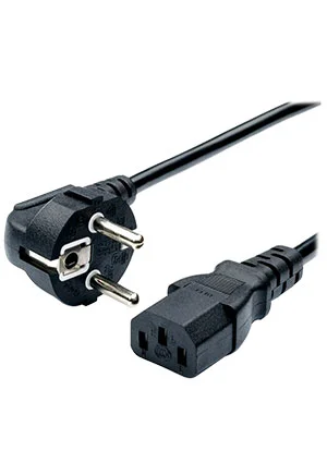 GoPower Кабель питания евровилка CEE 7/7-C13 (f) 1.8м ПВХ 0.75мм черный