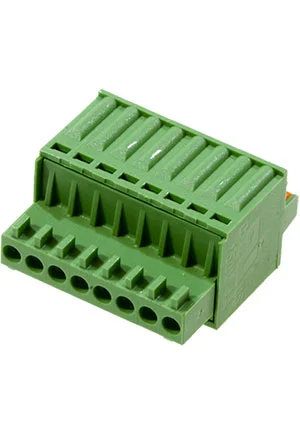 Dinkle ESC250V-08P, Клеммник 8 конт. "гнездо" шаг 2.50 мм с фиксат., пружинный зажим (пров. 28-20AWG/ до 0.