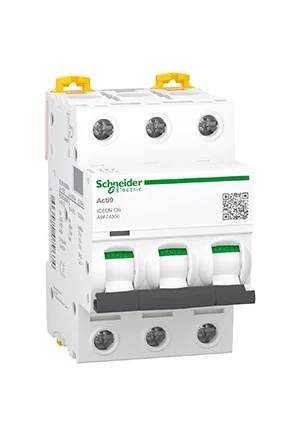 Schneider A9F74306, Автоматический выключатель ACTI9 iC60N 3P 6А С  6кА