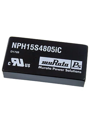 Murata PS NPH15S4805IC, DC/DC преобразователь на плату 15Вт 48В-5В DIP (AM15TW-48051SZ)