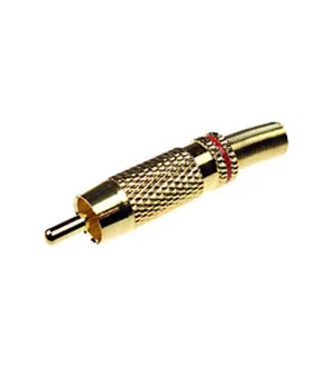 Dragon City RP-226G/R, RCA разъем штекер золотой