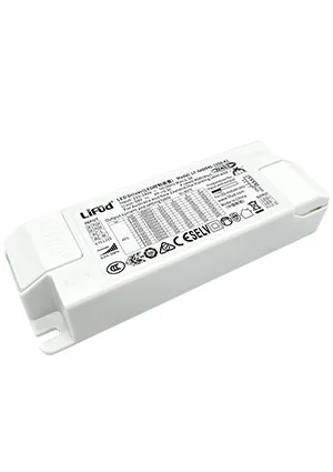 Lifud LF-AAD040-1050-42, LED драйвер, 40Вт, вх220-240В AC, вых 550-1050мА 9-42В DC, изол, пласт, DALI/PUSH