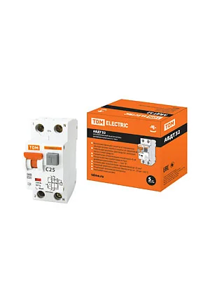 TDM electric SQ0202-0031, АВДТ 32 C25, дифференциальный автомат 30мА
