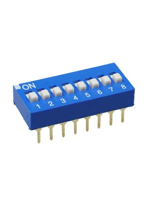 Switronic DS-08BBU-G, DIP переключатель 8 поз. (аналог для SWD 1-8 ВДМ 1-8)