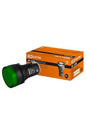 TDM electric SQ0702-0004, AD-22DS (LED), лампа 22мм зеленая 230В