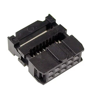 NXU IDC-10F, гнездо на шлейф шаг 2.54мм  (110-10TAK)