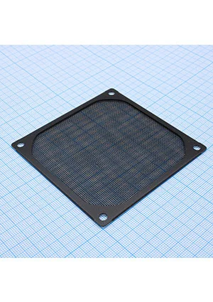 EVERCOOL FGF-80/M/BK, Фильтр-сетка для вентилятора, черный металлический каркас 80х80мм