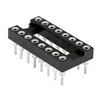 CONNFLY DS1001-16, SCSM-16 DIP панель узкая 2.54мм цанговая 16 контактов