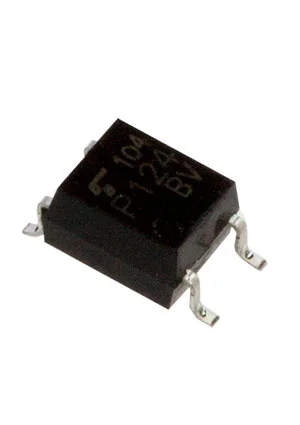 Toshiba TLP124(BV-TPLF), оптопара 3,75кВ 80В 50мА 100%  SOP4