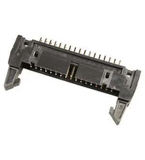 NXU IDCC-34MS (SCM-34), вилка на плату шаг 2.54мм с защелками (119-34GSK)