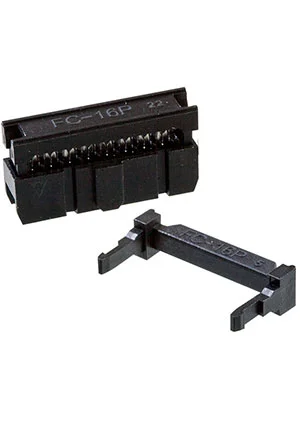 KLS IDC-16F, гнездо на шлейф шаг 2.54мм (L-KLS1-204-16-B)