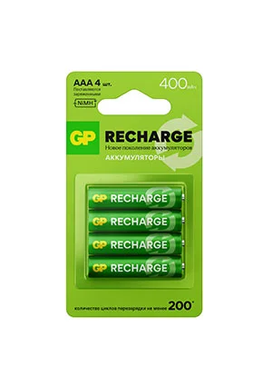 GP Batteries GP 40AAAHCV-2CRSBC2, Аккумулятор AAA, 400мАч, 2 шт. в блистере