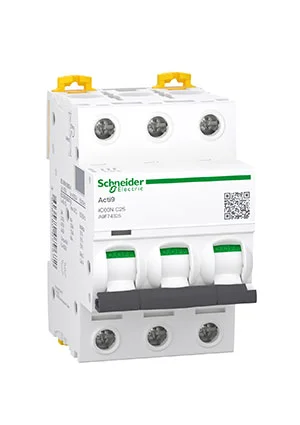 Schneider A9F74325, Автоматический выключатель ACTI9 iC60N 3P 25А С  6кА