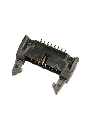 NXU IDCC-16MS (SCM-16), вилка на плату шаг 2.54мм с защелками (119-16GSK)