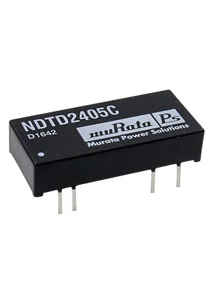 Murata PS NDTD2405C, DC/DC преобразователь на плату 3Вт 24В-5В DIP24 (THI2420)