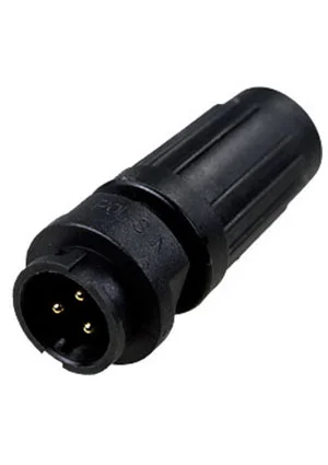 ACIT/POLSUN PY07-3Z, вилка на кабель пластик. IP67 3 контакта 4А 250В