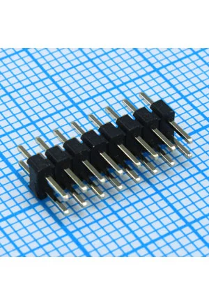 CONNFLY DS1025-05-2X8P8BV1-B, PLD2-16 Вилка штыревая 2.0мм 2x8 прямая