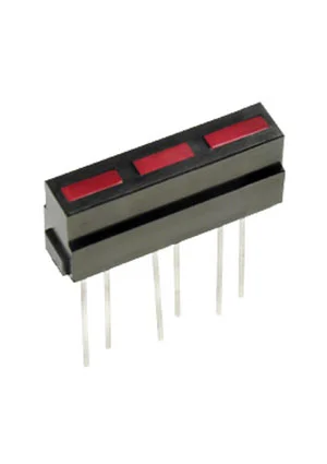 Kingbright L-133CB/3HDT, шкала 3 сегмент. красная 21х4.8мм