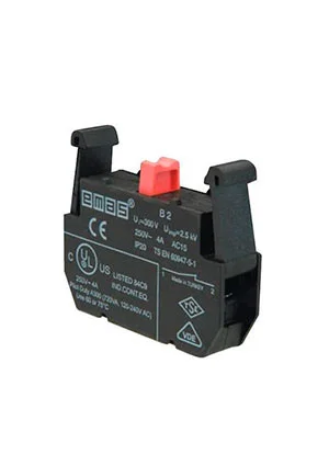 EMAS C2, Блок-контакт Emas Стоп, 1НЗ, серия C, 250В AC, 4А C2