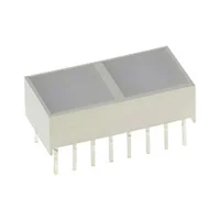 Kingbright KB-2770YW, светодиодная полоса 2 сегмент. желтая 20x10мм 40мКд
