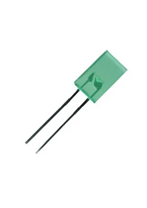 Kingbright L-513GDT, светодиод зеленый 2.5х5мм 3мКд