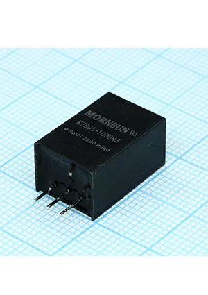 MORNSUN K7805-1000R3, DC/DC преобразователь выход 5В 1А 3300мкФ вход 6-30В  SIP3