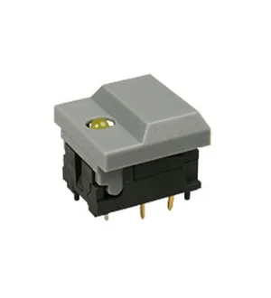Switronic MP86B1G2H-G, кнопка без фиксации с желтым светодиодом 24В 12mА (SP86-B1-9-2/3)