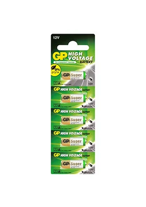 GP Batteries GP 23AF-2C5, Высоковольная батарейка 12В 23АF в отрывном блистере 1шт