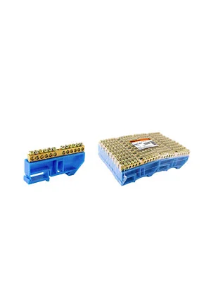 TDM electric SQ0801-0029, Шина "N" нулевая с изолятором на DIN-рейку 6x9мм стойка бол. 12 групп