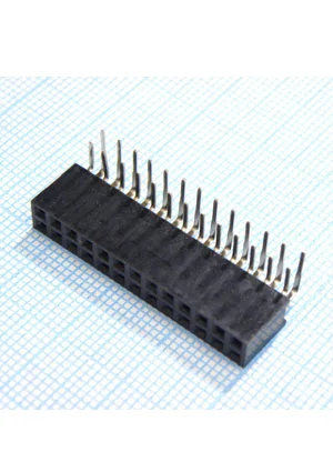 CONNFLY DS1024-2x13R2, гнездо на плату 2 ряда угловое 2х13 шаг 2,54 PBD-26R