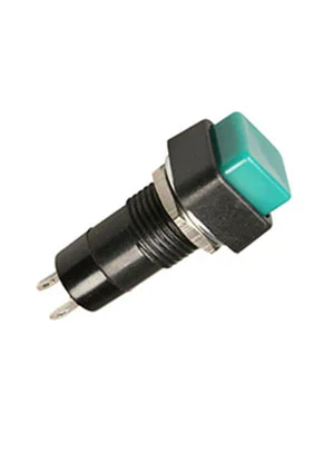 Switronic PB-14BGN1-G, кнопка без фиксации 250В1А зеленая (аналог для SPA-103B4 PSW1)