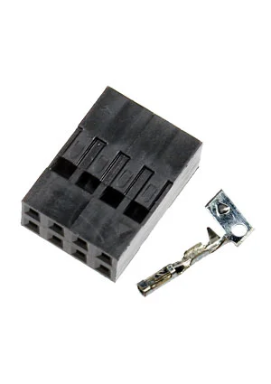 NXU BLD-8, гнездо на кабель КОМПЛЕКТ С КОНТАКТАМИ шаг 2.54мм 2x4 (130A-D08)