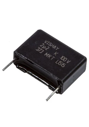 Vishay BFC237323225, конденсатор 222237323225 MKT 2,2мкФ 10% 100Vdc шаг 15мм