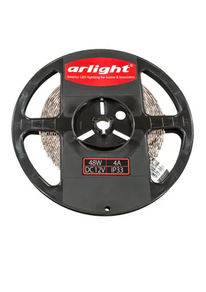 ARL RT 2-5000 12V RED, 2x, св. диод. лента красная  3528, 120 LED, LUX 1м