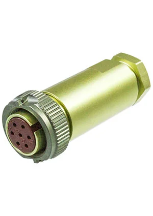 HUAFENG PC7AKWFTB, Розетка с хвостовиком, 7 контактов, РС7ТВ с/к (аналог КР30-7ТК)